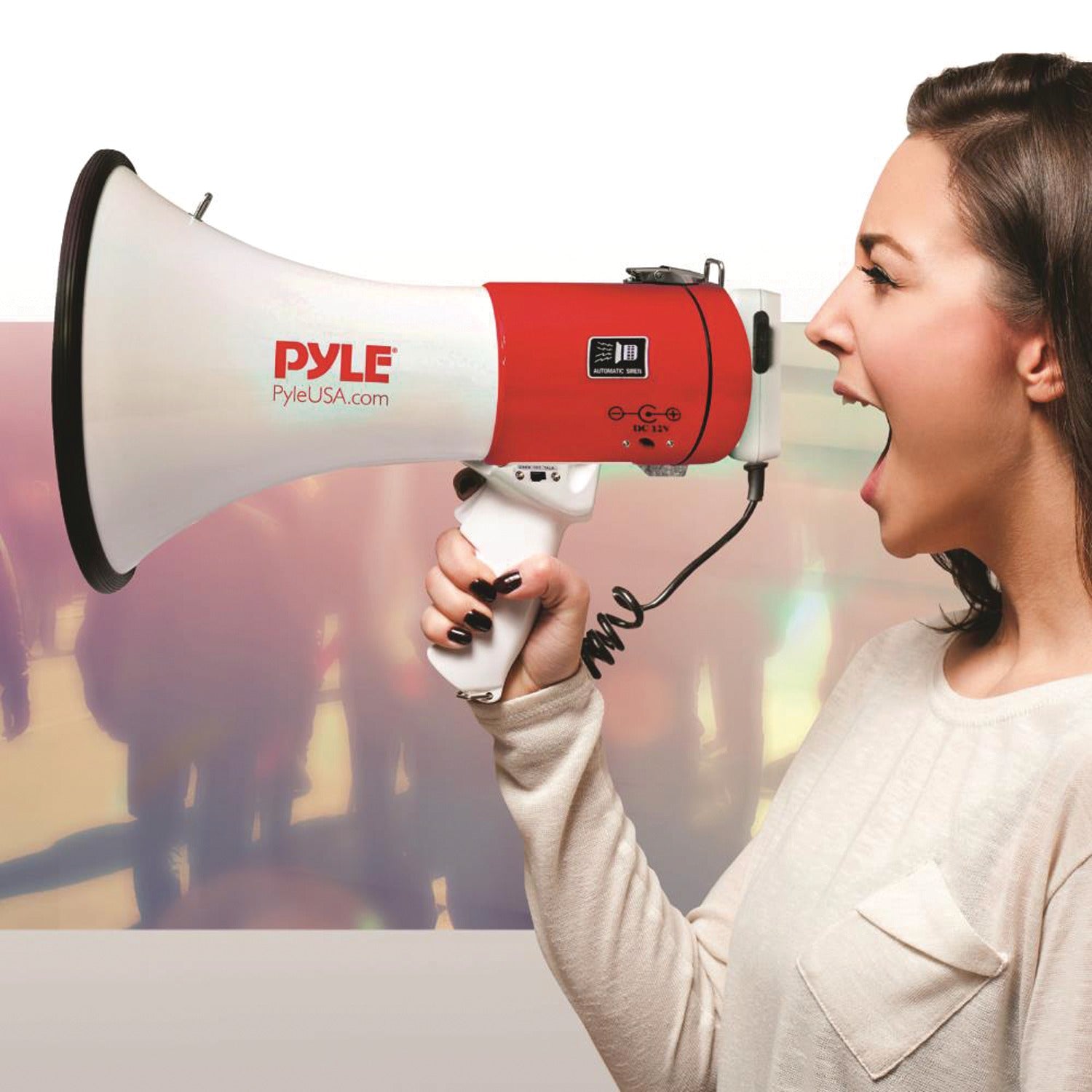 Pyle Professional Piezo Dynamic 50-Watt Megaphone with USB