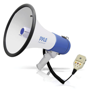 Pyle 50-Watt Megaphone Bullhorn with Record, Siren & Talk Modes