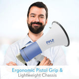Pyle 50-Watt Megaphone Bullhorn with Record, Siren & Talk Modes