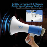 Pyle 50-Watt Megaphone Bullhorn with Record, Siren & Talk Modes