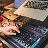 Pyle 8-Channel Bluetooth Pro Audio DJ Sound Mixer