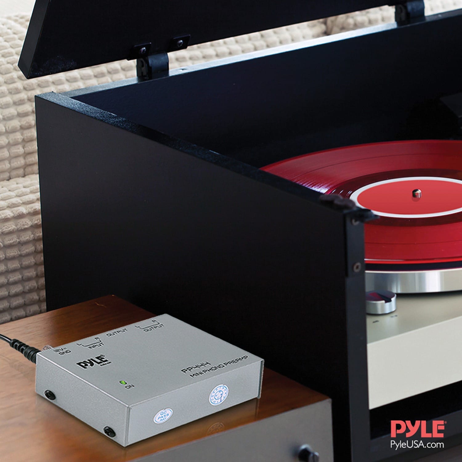 Pyle Ultra-Compact Phono Turntable Preamp