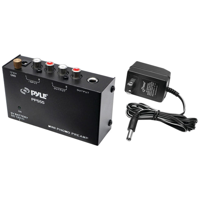 Pyle Ultra-Compact Phono Turntable Preamp
