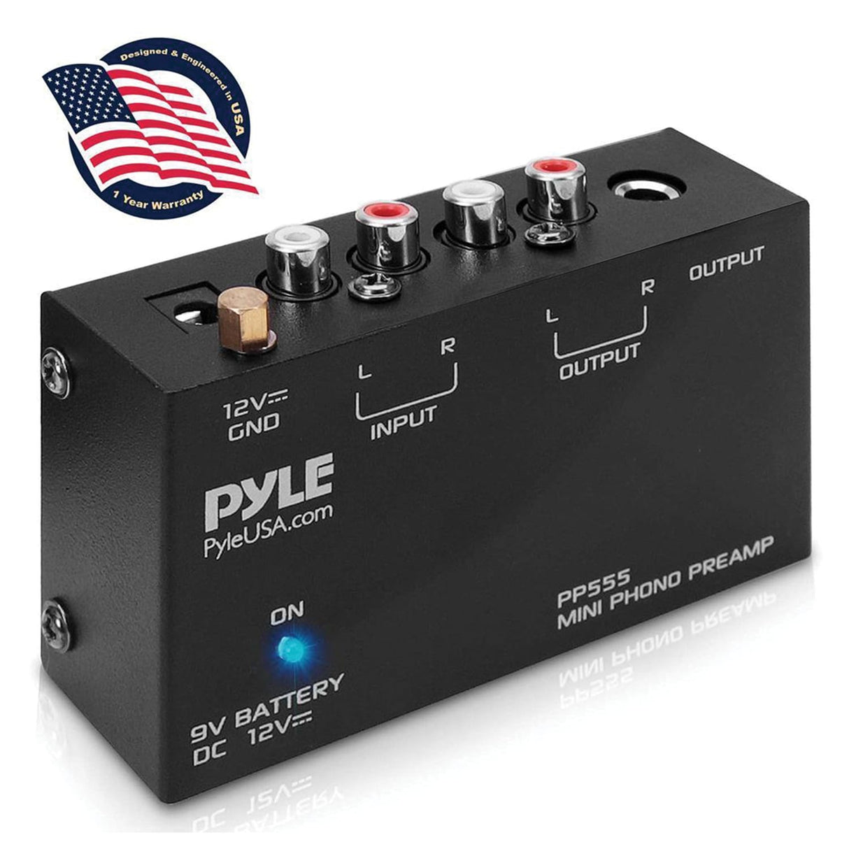 Pyle Ultra-Compact Phono Turntable Preamp
