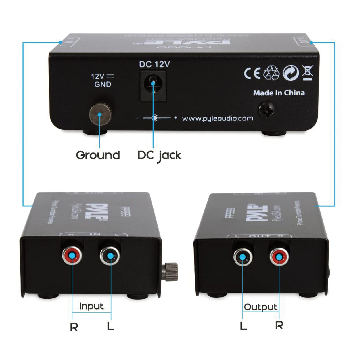 Pyle Phono Turntable Preamp