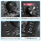 Pyle Portable Bluetooth PA Speaker and Microphone System