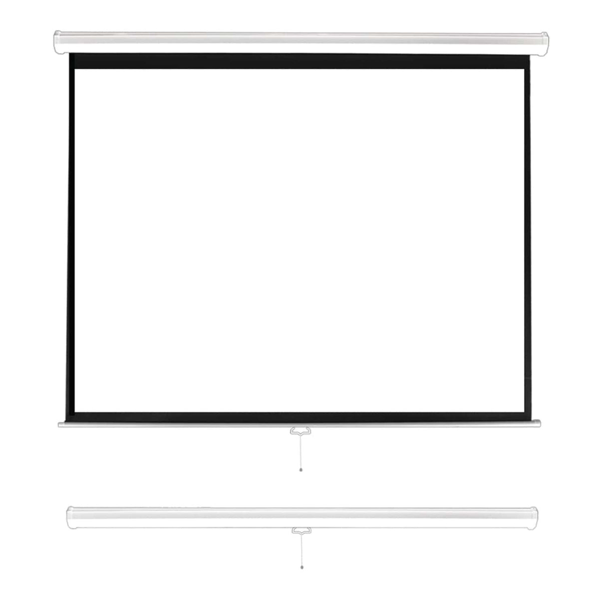 Pyle Universal Pull-down Manual Projection Screen, 84 In.