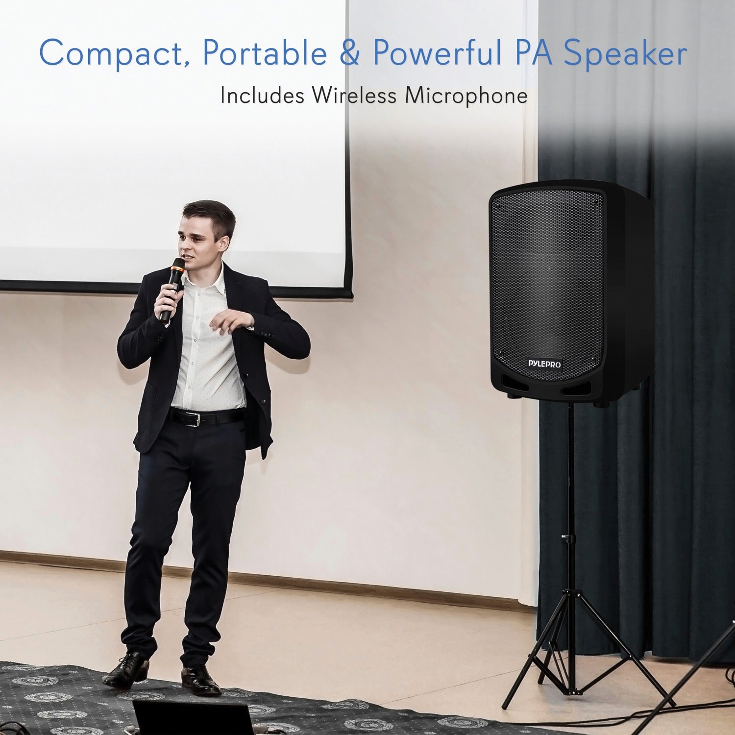 Pyle Compact and Portable Bluetooth PA Speaker
