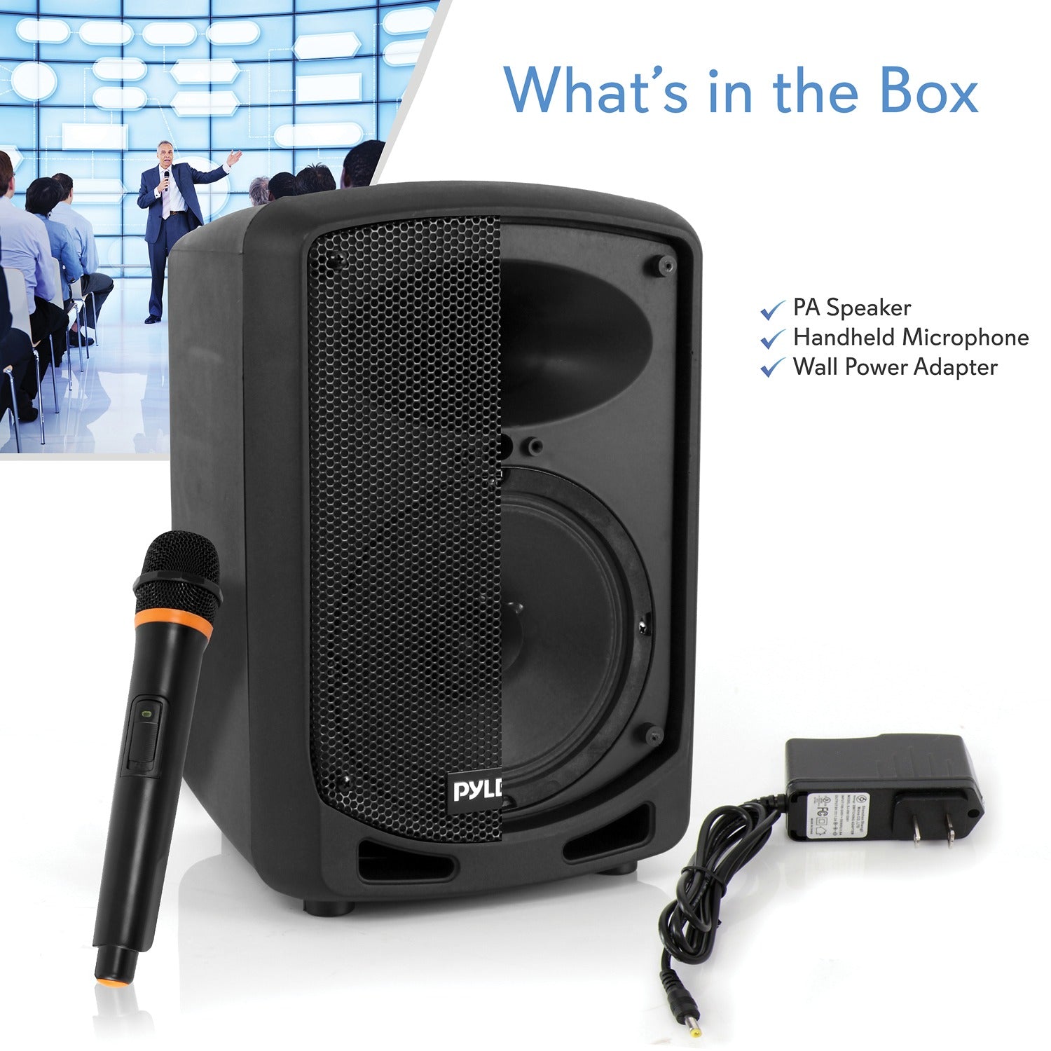 Pyle Compact and Portable Bluetooth PA Speaker