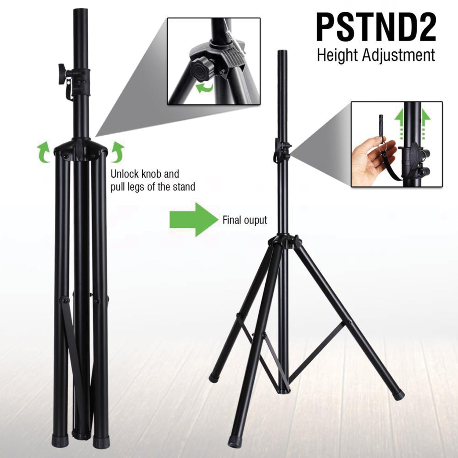 Pyle Tripod Speaker Stand, 6ft