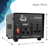 Pyle Step Up and Step Down 500-Watt Voltage Converter Transformer with USB Charging Port