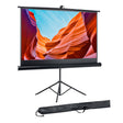 Pyle 60-In. Universal Floor-Standing Roll-up Projector Screen with Tripod Stand and Carrying Case
