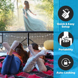 Pyle 60-In. Universal Floor-Standing Roll-up Projector Screen with Tripod Stand and Carrying Case