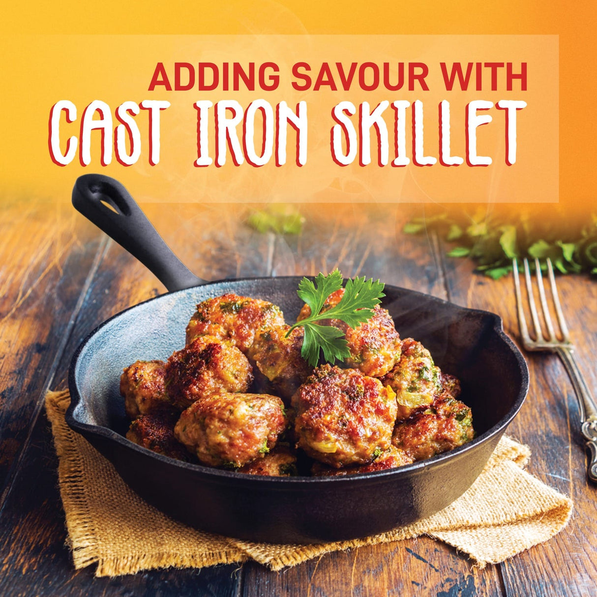 NutriChef 3-Piece Pre-Seasoned Cast Iron Skillet Pans