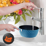 NutriChef Diamond Home Kitchen Cookware Set, Blue
