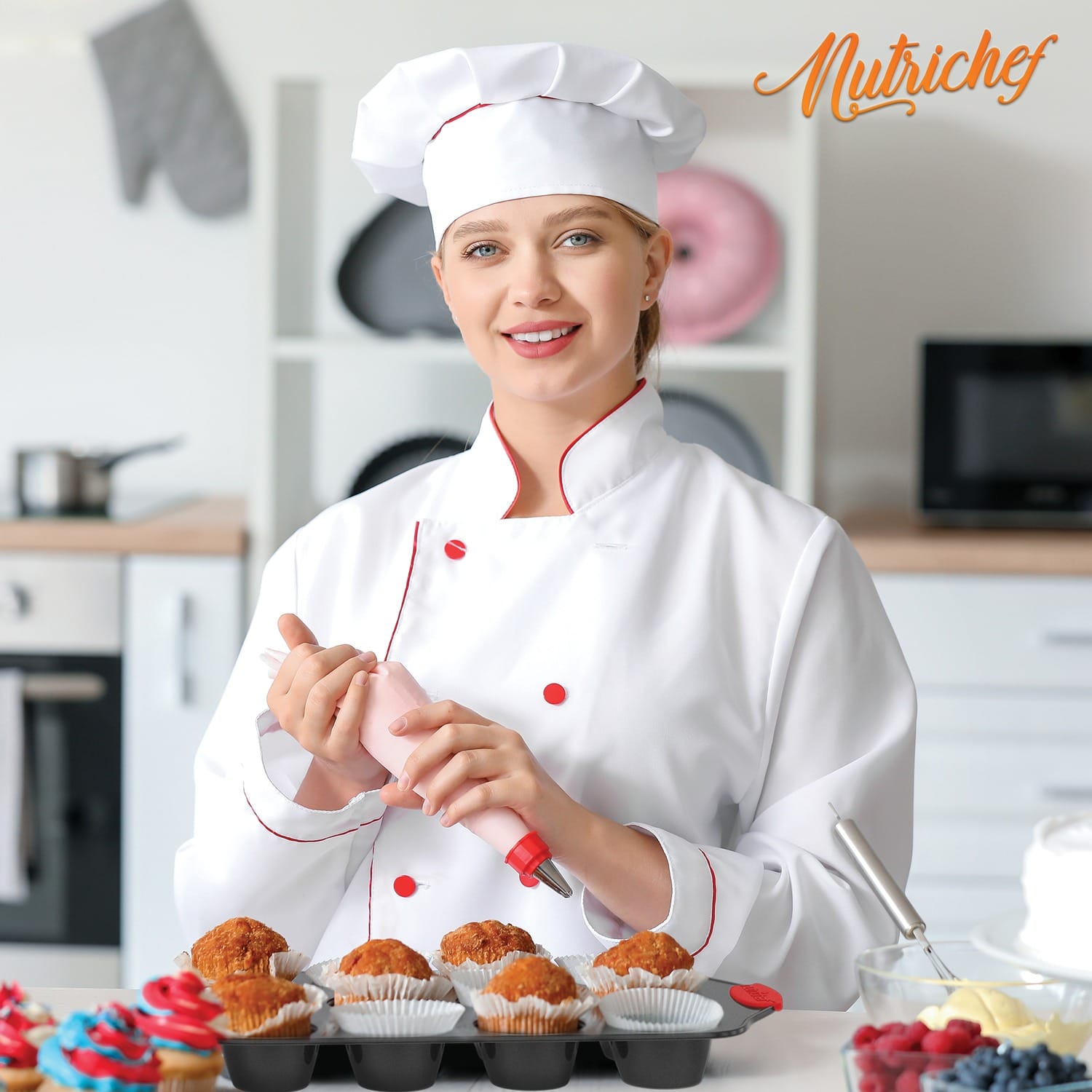NutriChef 10-Piece Non-Stick Kitchen Oven Baking Pans