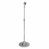 Pyle Wired Classic Retro Vintage-Style Detachable Unidirectional Microphone with Telescoping and Pivoting Stand, Silver Finish