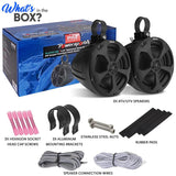 Pyle PLUTV51BK 5.25-In. 2-Way Full-Range Marine/UTV/Powersport Off-Road Speakers, 1000 Watts, 4 Ohms, Waterproof, Universal Brackets, Pair