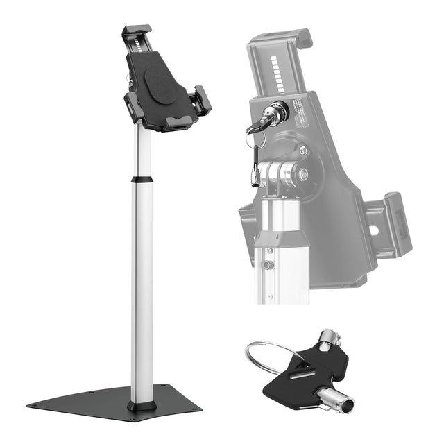 Pyle Anti-Theft Tablet Security Display Floor Stand for 7.9-In to 10.1-In. Tablets