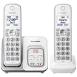 Panasonic Cordless Phone, Call Block & Answering Machine, 2 Handsets - Certified Refurbished