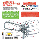 QFX HD/DTV/UHF/VHF/FM 360° Rotating Outdoor Antenna
