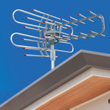 QFX HD/DTV/UHF/VHF/FM 360° Rotating Outdoor Antenna