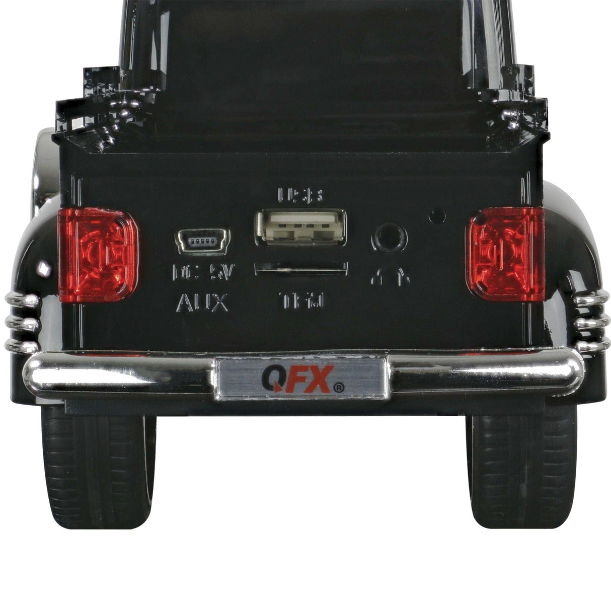QFX BT-1953 Retro Truck Bluetooth Speaker, Black