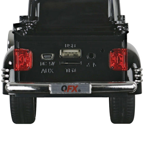 QFX BT-1953 Retro Truck Bluetooth Speaker, Black