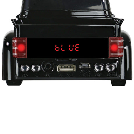 QFX BT-1956 Retro Truck Bluetooth Speaker, Black