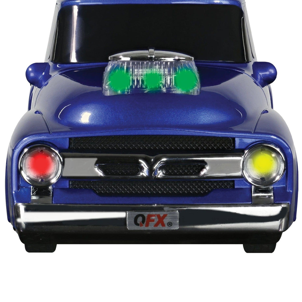 QFX BT-1956 Retro Truck Bluetooth Speaker, Blue