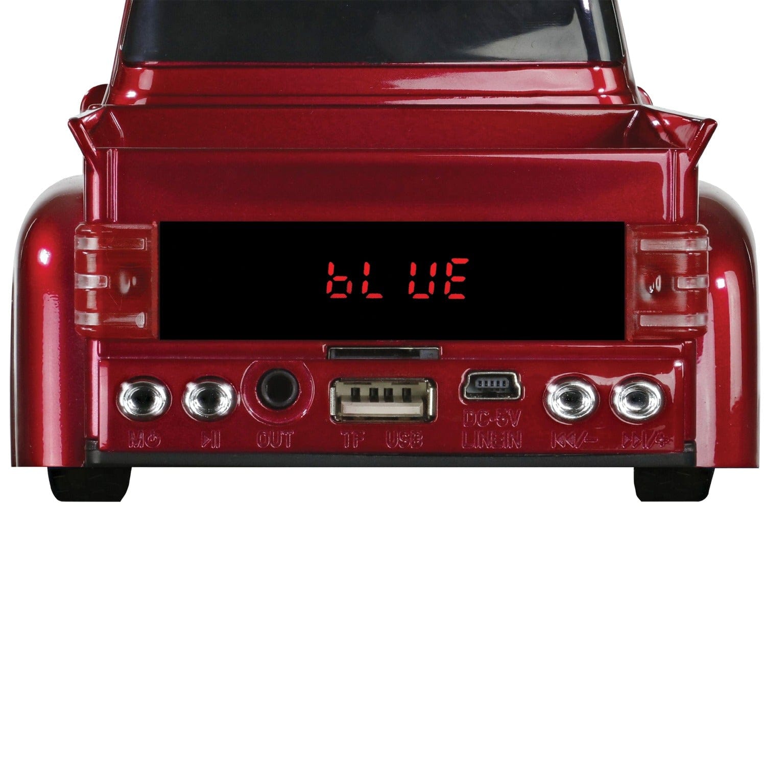 QFX BT-1956 Retro Truck Bluetooth Speaker, Red