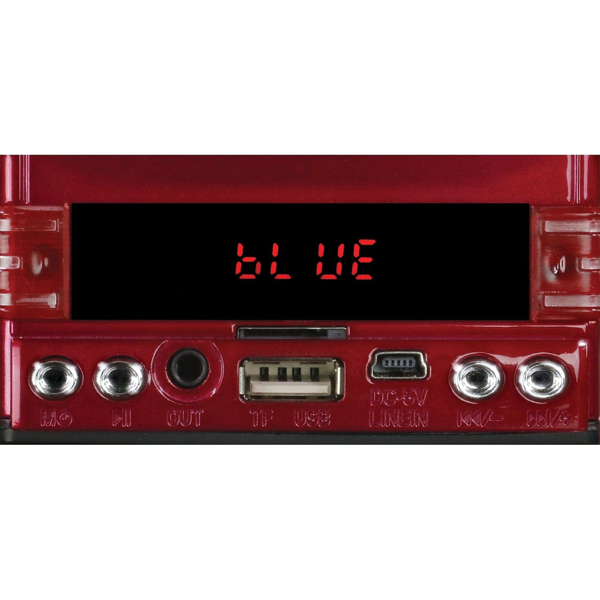 QFX BT-1956 Retro Truck Bluetooth Speaker, Red