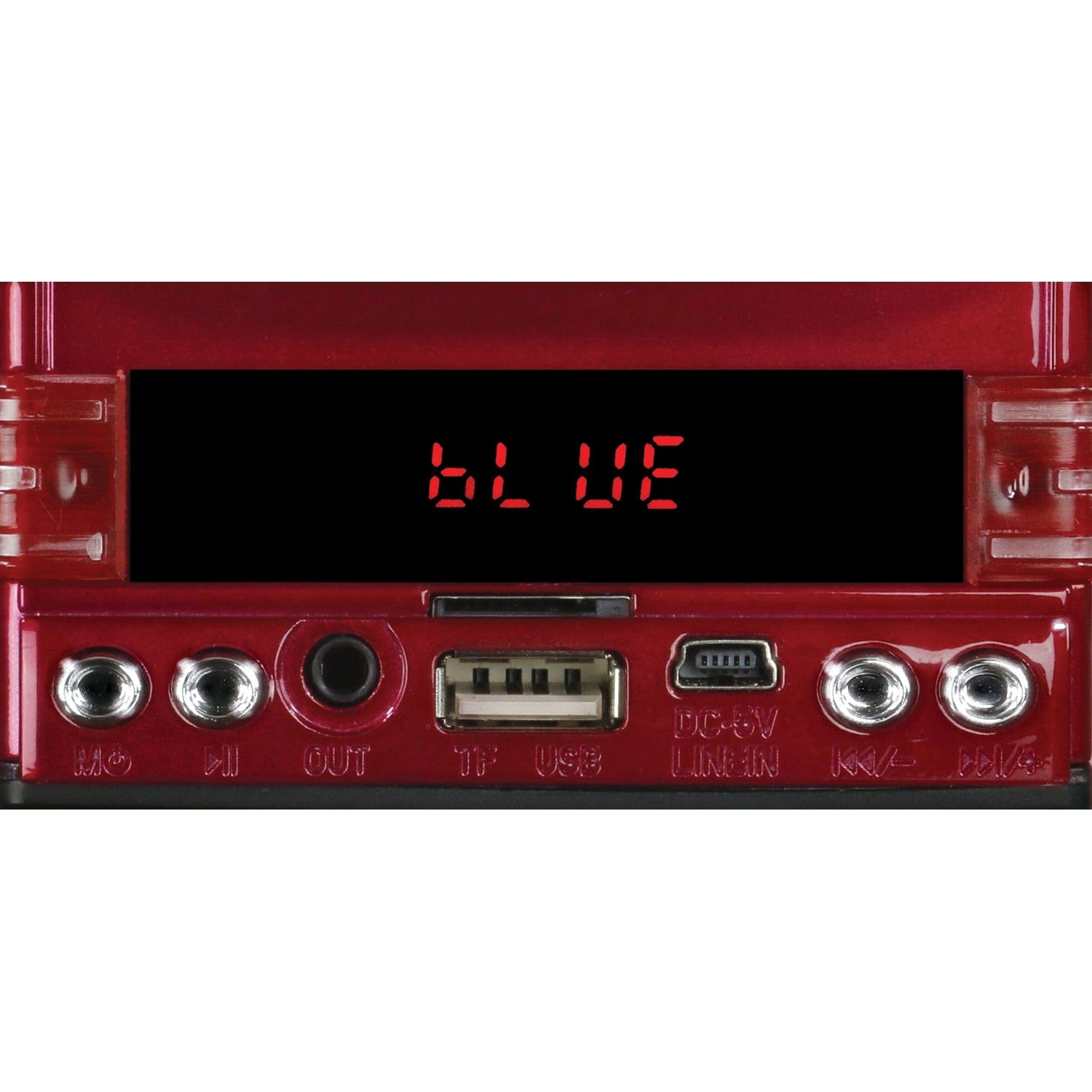 QFX BT-1956 Retro Truck Bluetooth Speaker, Red