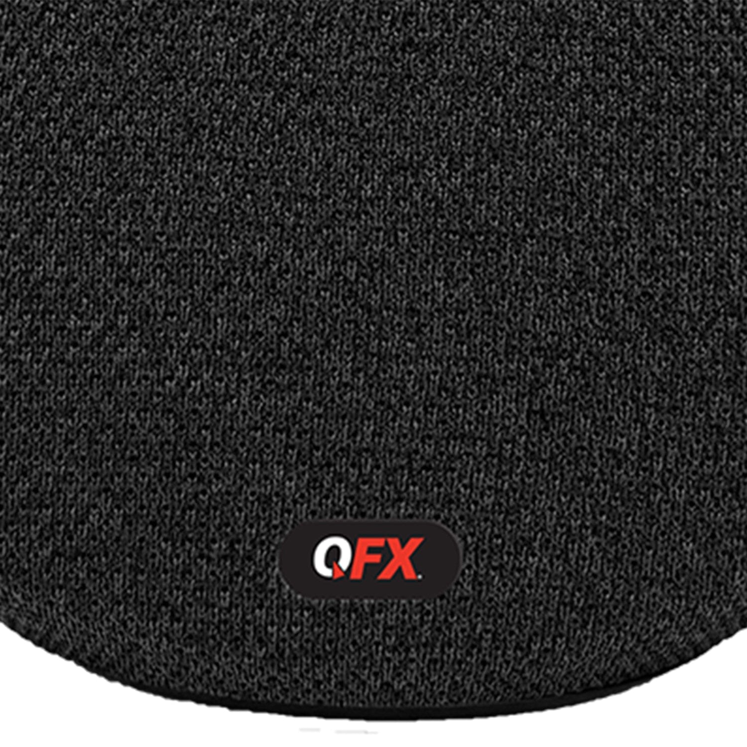 QFX Portable Bluetooth Speaker with Passive Bass Radiator and FM Radio, True Wireless, Black, BT-200