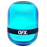 QFX Portable Bluetooth Speaker with LED Party Lights and FM Radio, True Wireless, Black, BT-27