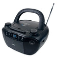 QFX Bluetooth CD/Cassette/Radio/USB Boom Box, Black, J-300BT