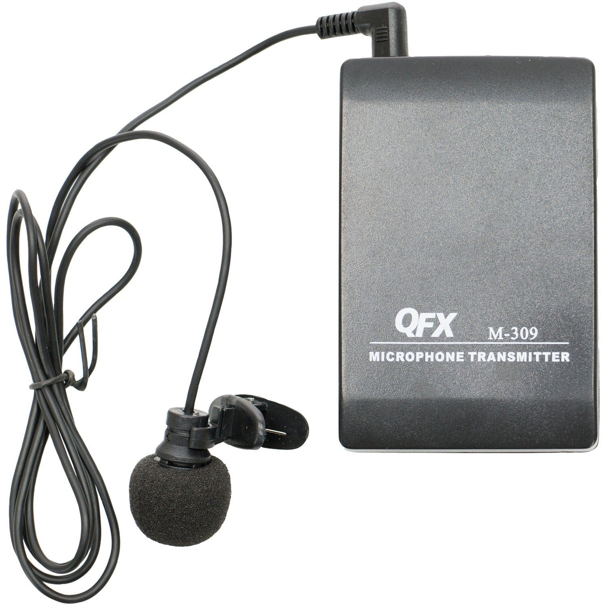QFX M-309 Wireless Microphone System with Headset and Lapel Microphones and Body Pack Transmitter