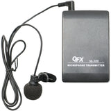 QFX M-309 Wireless Microphone System with Headset and Lapel Microphones and Body Pack Transmitter
