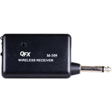 QFX M-309 Wireless Microphone System with Headset and Lapel Microphones and Body Pack Transmitter