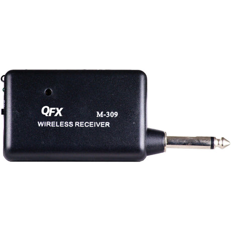 QFX M-309 Wireless Microphone System with Headset and Lapel Microphones and Body Pack Transmitter