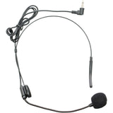 QFX M-309 Wireless Microphone System with Headset and Lapel Microphones and Body Pack Transmitter