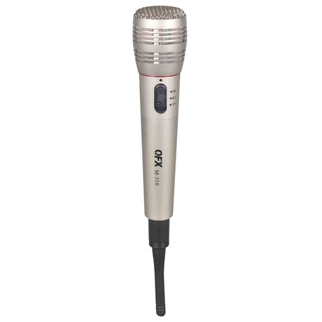 QFX M-310 Wireless Microphone System with Handheld Microphone, Wireless Receiver, and Microphone Cable