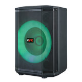 QFX 25-Watt-RMS Portable Bluetooth Rechargeable PBX-811 Party Speaker with 8-In. Woofer, Lights, TWS, USB/MicroSD/Aux/Mic Inputs, 3 Mics, Remote