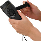 QFX Portable Rechargeable Emergency FM Radio with Built-in LED Flashlight, Black, R-10C