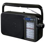 QFX Portable AM/FM/Shortwave Radio, Black, R-24