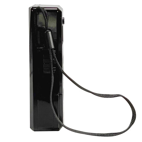 QFX Portable and Rechargeable AM/FM Radio with Headphone Output, Black, R-34
