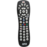 QFX 6-Device Universal Remote with Glow-in-the-Dark Buttons, Black