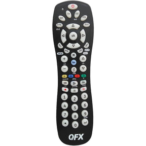 QFX 6-Device Universal Remote with Glow-in-the-Dark Buttons, Black