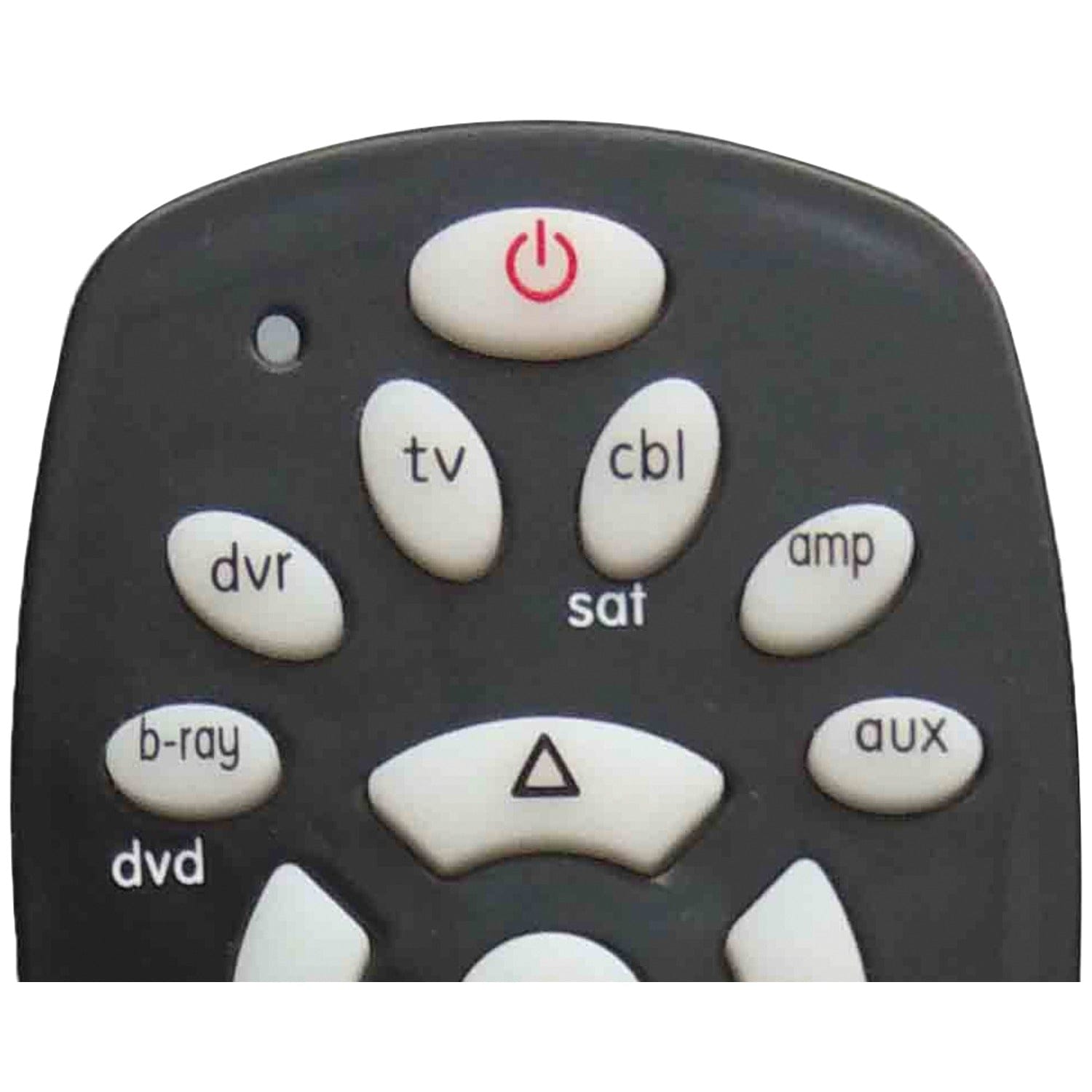 QFX 6-Device Universal Remote with Glow-in-the-Dark Buttons, Black