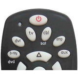 QFX 6-Device Universal Remote with Glow-in-the-Dark Buttons, Black